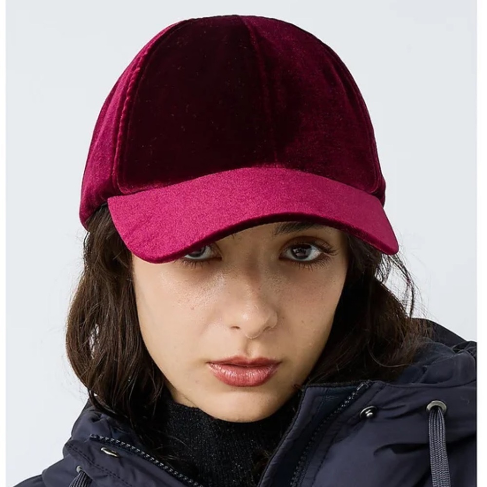 Velvet Burgundy Cap-NWT